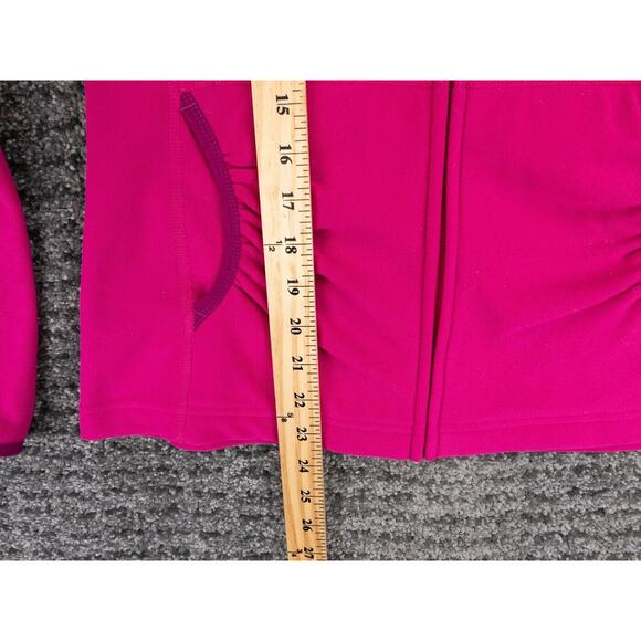 The North Face Jacket Womens Small Fuchsia Pink Full Zip Hooded Fleece Gorpcore - Picture 10 of 12